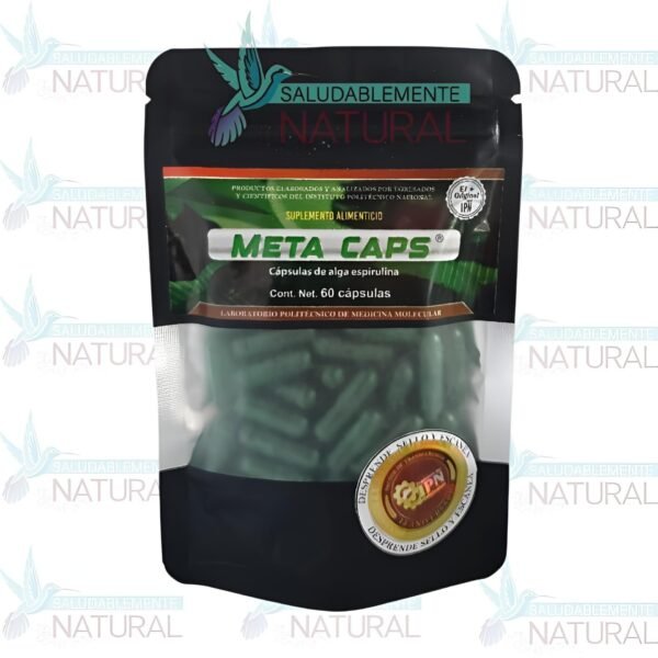 METACAPS CÁPSULAS DE ALGA ESPIRULINA